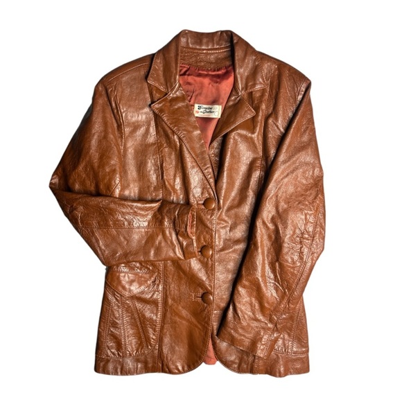 Genuine Leather Jackets & Blazers - Vintage Genuine Leather Hecho En Mexico Jacket